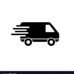 Delivery Icon. Fast Delivery Icon. Fast shipping delivery truck. Truck icon delivery